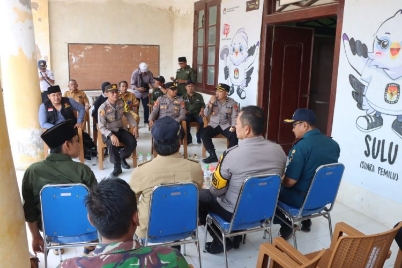 Suasana Pengecekan Kapolres Sumenep di Kepulauan Gayam, Senin (13/02/2024)