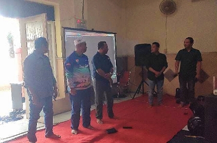 Kadisbudporapar Sumenep, Moh Iksan, SPd, MT pada Suasana Musyawarah Besar Ke2 PAMDAS di Aula Kantor Disbudparopar Sumenep, Minggu (25/02/2024)