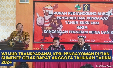 Suasana Rapat Anggota Tahunan (RAT) Tahun 2024, di Rutan Sumenep, Sabtu (02/03/2024)