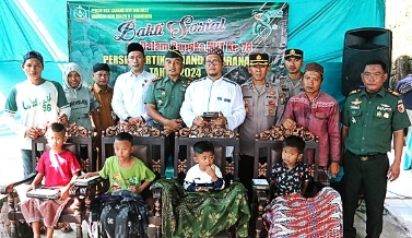Suasana Bakti Sosial Digelar Kodim 0827/Sumenep Dalam Rangka HUT KE-78 Persit Kartika Chandra Kirana, Senin (04/03/2024)