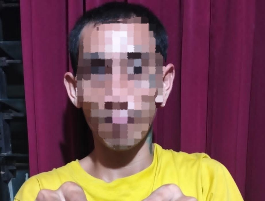 Pelaku MH Warga Desa BlutoYang Diamankan Polsek Bluto Polres Sumenep 