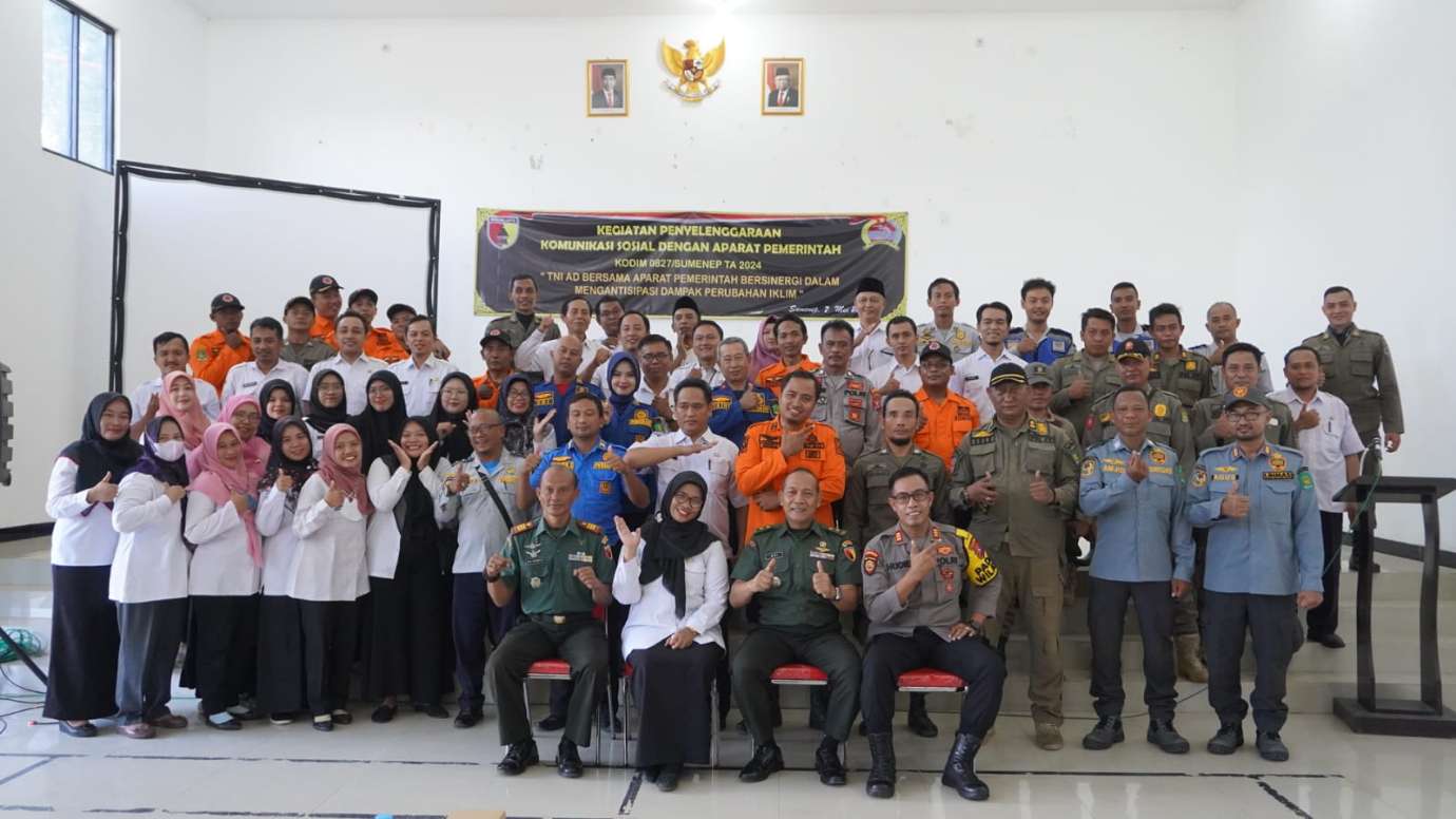 Komsos Dengan Aparat Pemerintahan, Kasdim Sumenep Ajak Tingkatkan Sinergi