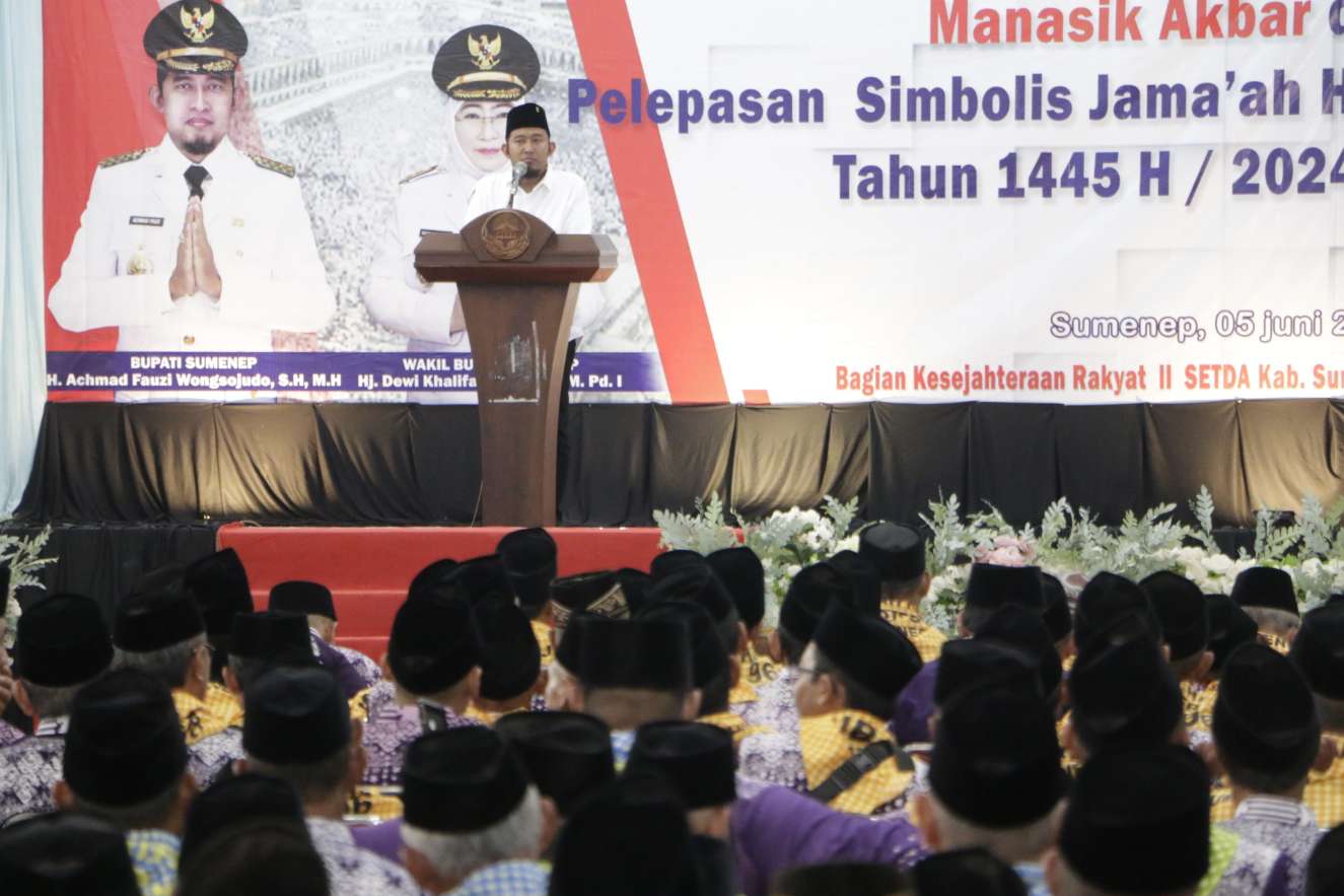 Berikut Pesan Bupati Fauzi Saat Acara Manasik Akbar dan Pelepasan Simbolis CJH Sumenep Tahun 2024