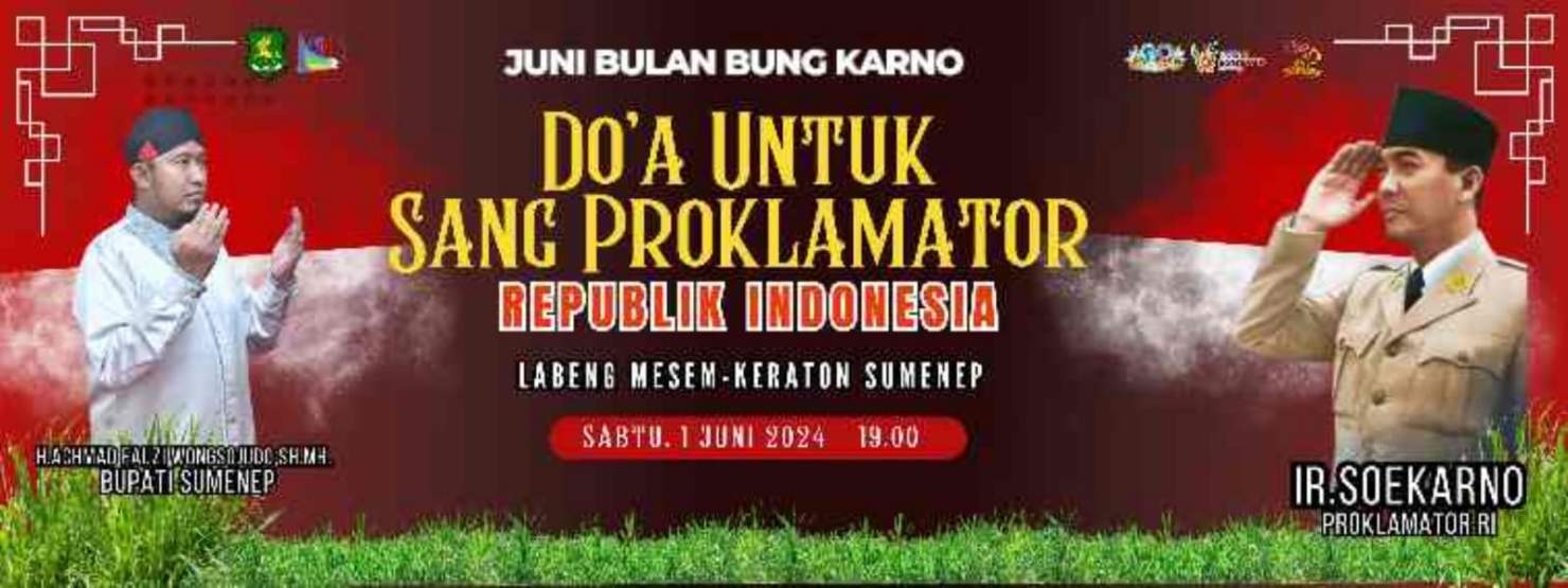 Rangkaian Bulan Bung Karno, Malam ini Pemkab Sumenep Gelar Doa Bersama Untuk Sang Proklamator RI