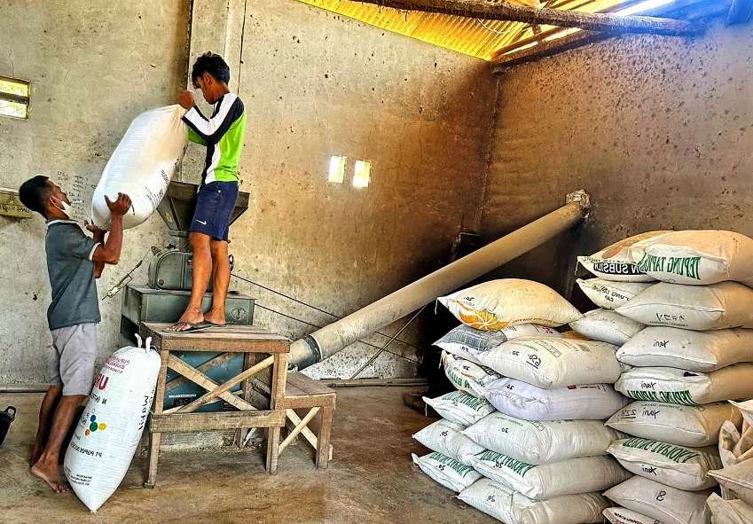 Salah Satu Gudang Penggilingan Padi di Kabupaten Sumenep