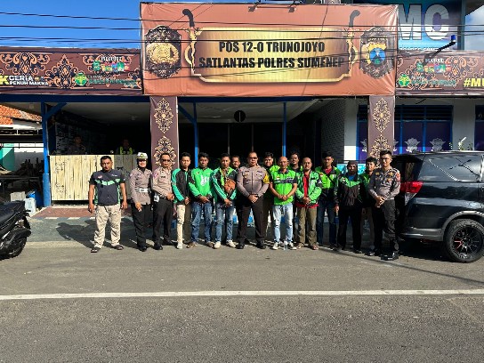 Ngopi Bareng Ojol, Berikut Himbauan Satlantas Polres Sumenep, Jum'at (05/07/2024)