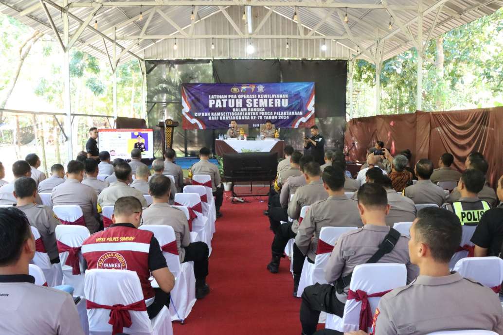 Tingkatkan Kesiapan dan Kesigapan Personel Dalam Operasi Patuh Semeru 2024, Polres Sumenep Gelar Lat Pra Ops