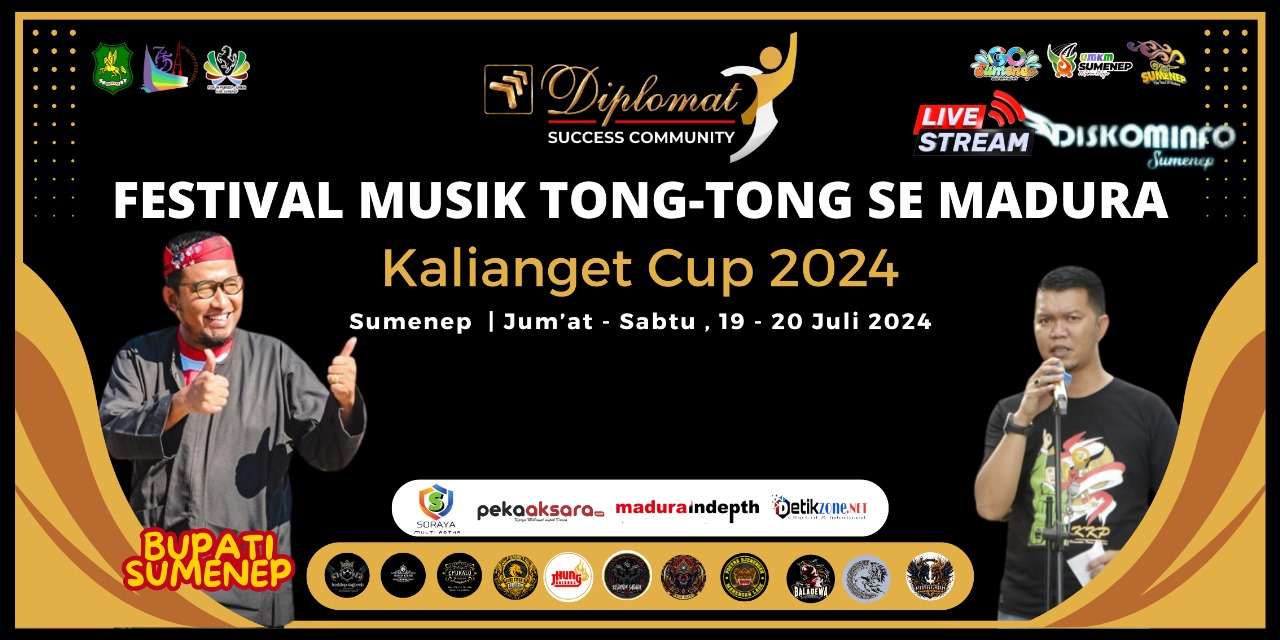 Pamflet Festival Musik Tong-Tong Se-Madura Kalianget Cup 2024