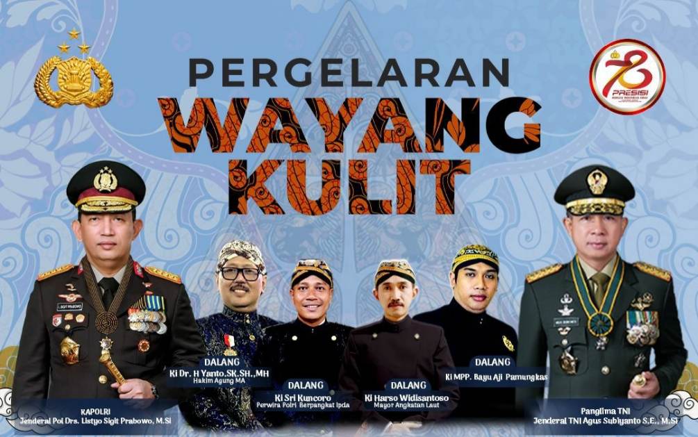 Pamflet Polri Akan Gelar Wayang Kulit Lakon 