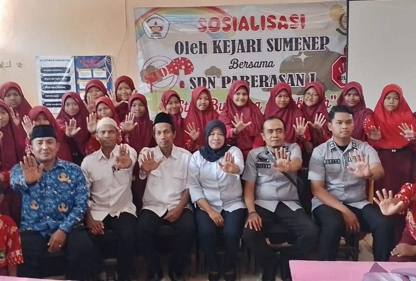 Tekan Kasus Perundungan, Kejari Sumenep Gandeng SDN Paberasan 1 Gelar Sosialisasi Stop Bullying