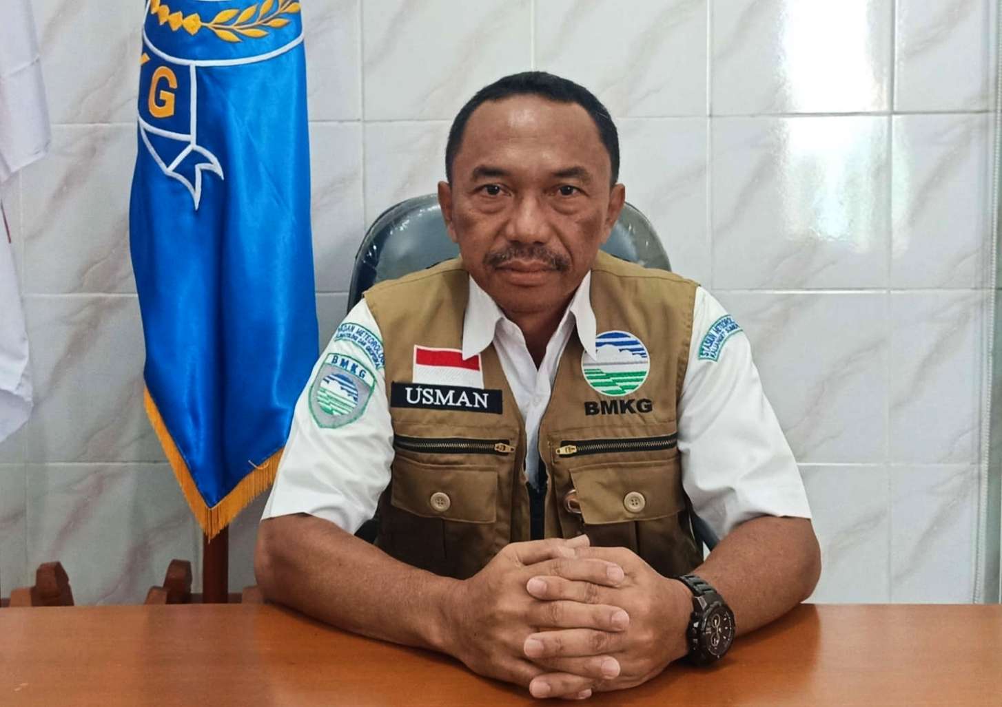 Kepala BMKG Stasiun Trunojoyo Kalianget, Usman Kholid, S.Sos, MSi