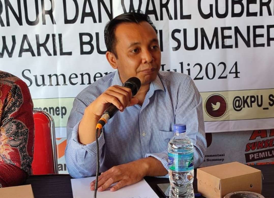Komisioner KPU Divisi Perencanaan dan Data KPU Sumenep, Musthafa Malik, SPdi
