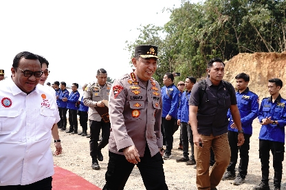 Kapolri Laksanakan Peletakan Batu Pertama Pembangunan Gedung Pusdiklat SPSI di Kawasan Jatiluhur Kabupaten Purwakarta