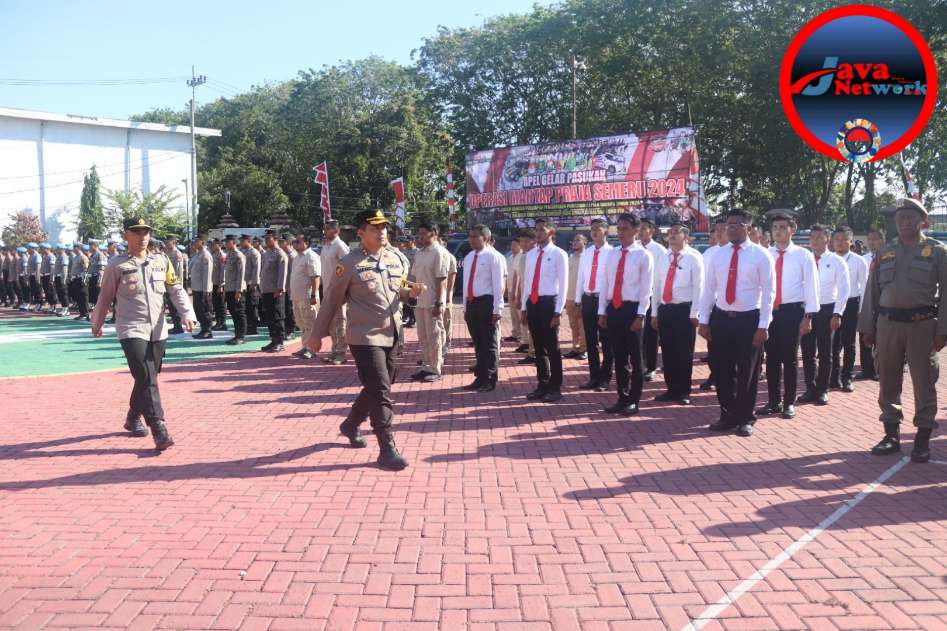 Gelar Apel OMPS 2024, Polres Sumenep Libatkan 155.937 Personil Gabungan. Selasa (19/08/2024)