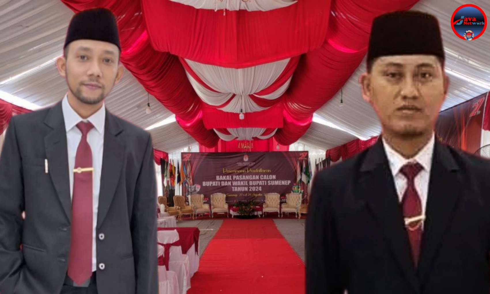 Ketua KPU Nurussyamsi dan Komisionernya Divisi Teknik Penyelenggara Abdul Azis