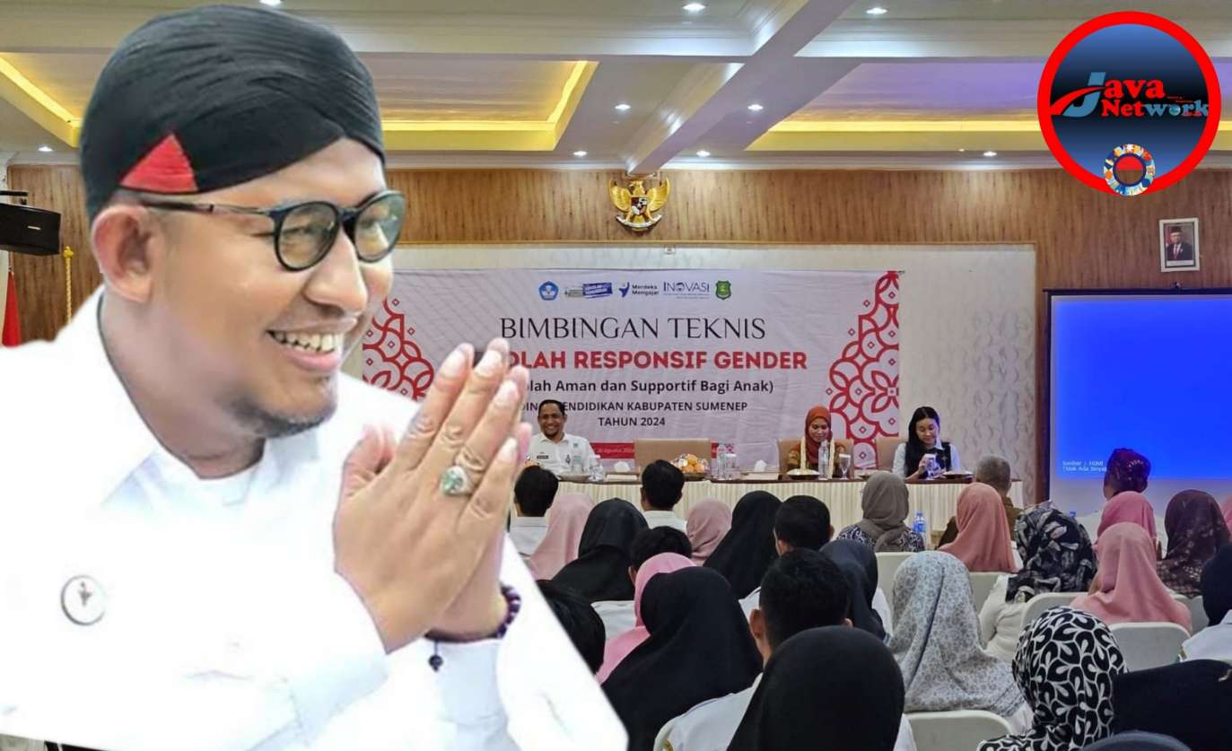 Bupati Sumenep Dr. Achmad Fauzi Wongsojudo, SH, MH Dan Disdik Saat Menggelar Pembentukan Sekolah Responsif Gender di Aula Hotel Azmi Sumenep