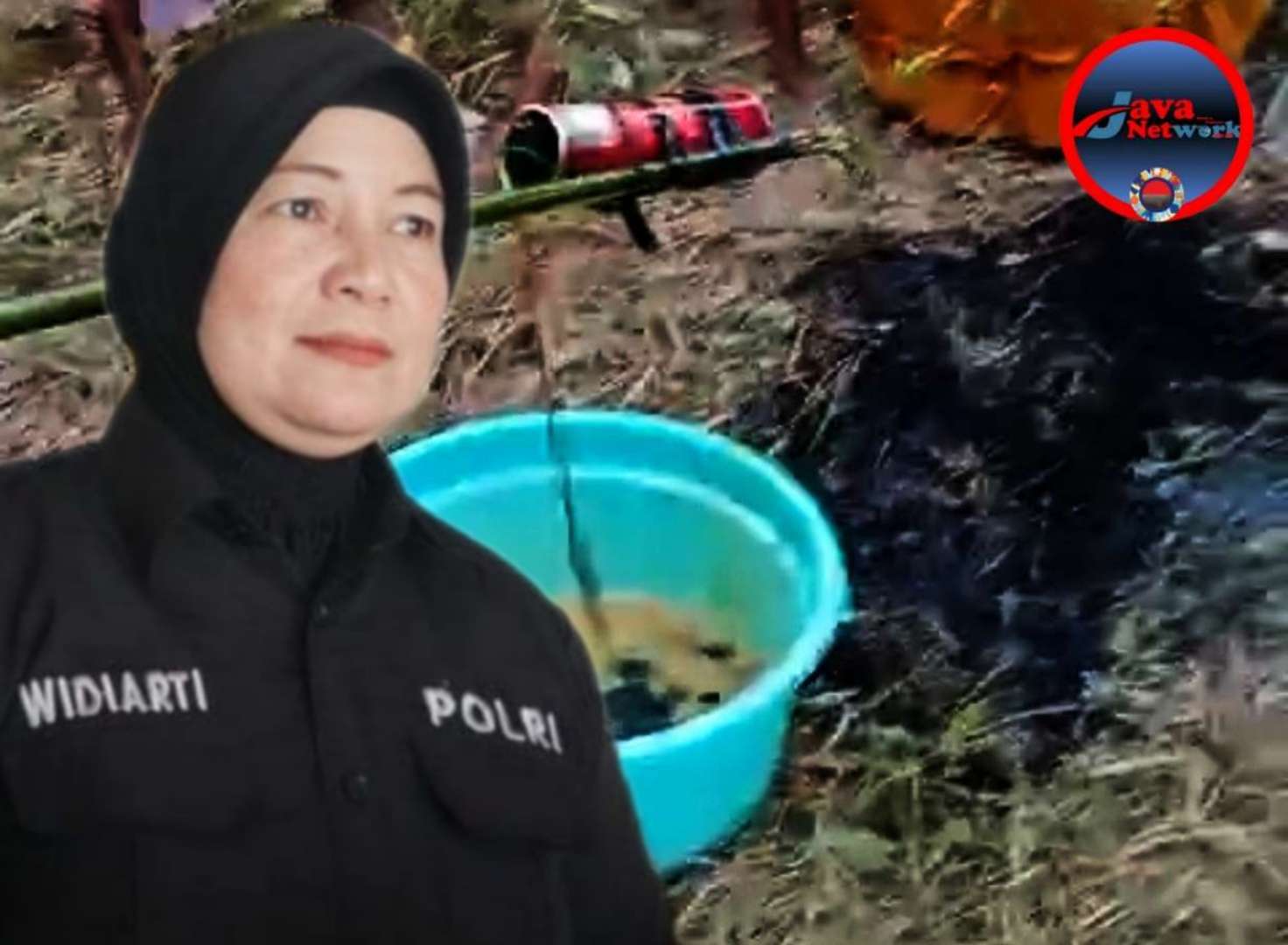 Kasi Humas Polres Sumenep AKP Widiarti SH dan Temuan Sumur Berisi Minyak Gas