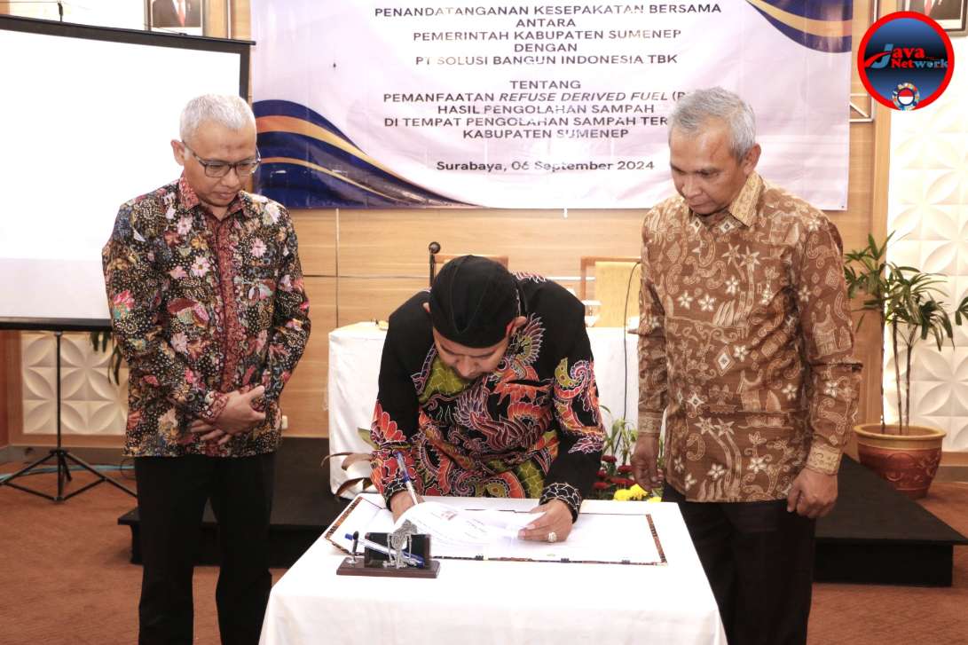 Teken MoU Bersama PT SBI, Upaya Bupati Fauzi Kurangi Permasalahan Sampah di Sumenep
