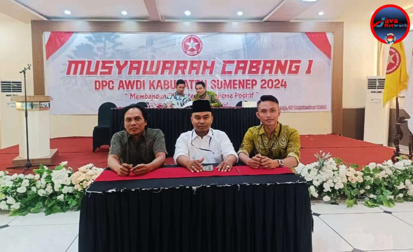 Sempat Memanas dan Dua Kali Putaran, Akhirnya Kabiro Panji Nasional Net, Sumenep M. Rokip Kembali Pimpin DPC AWDI Sumenep Untuk Ke2 Kali