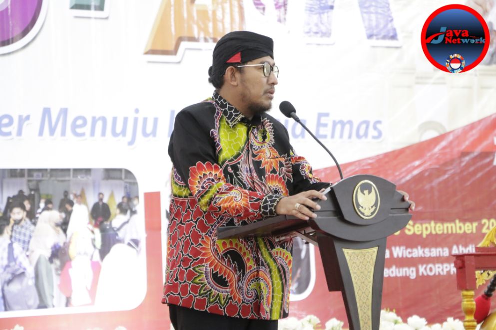 Bupati Sumenep Dr. H. Achmad Fauzi Wongsojudo, SH, MH Saat Memberikan Sambutan pada Pembukaan Job Fair 2024
