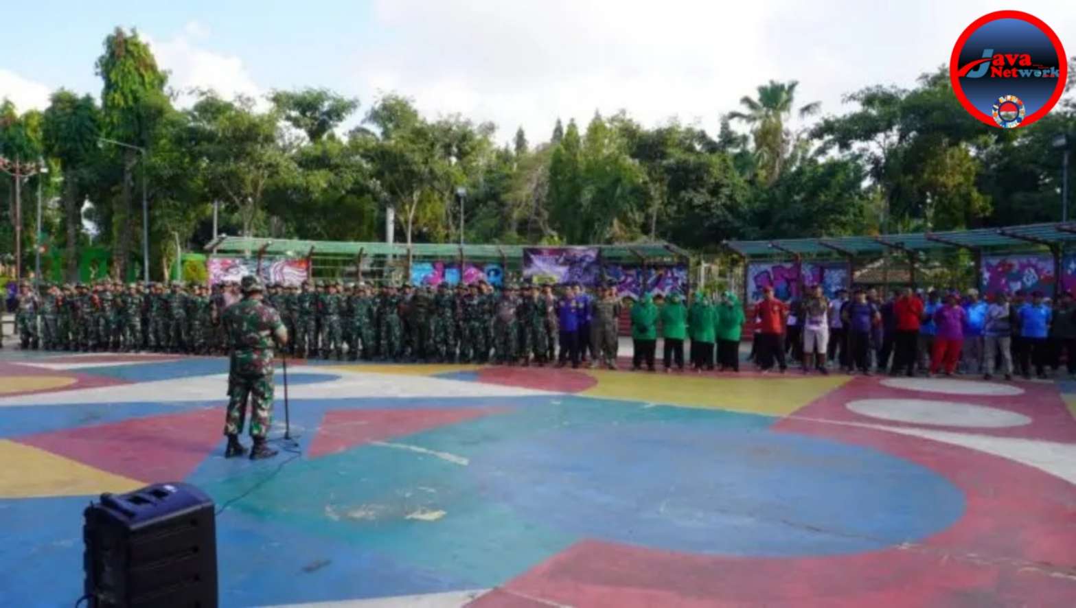 Kodim 0827/Sumenep Gelar Karya Bakti, Bersihkan Fasum