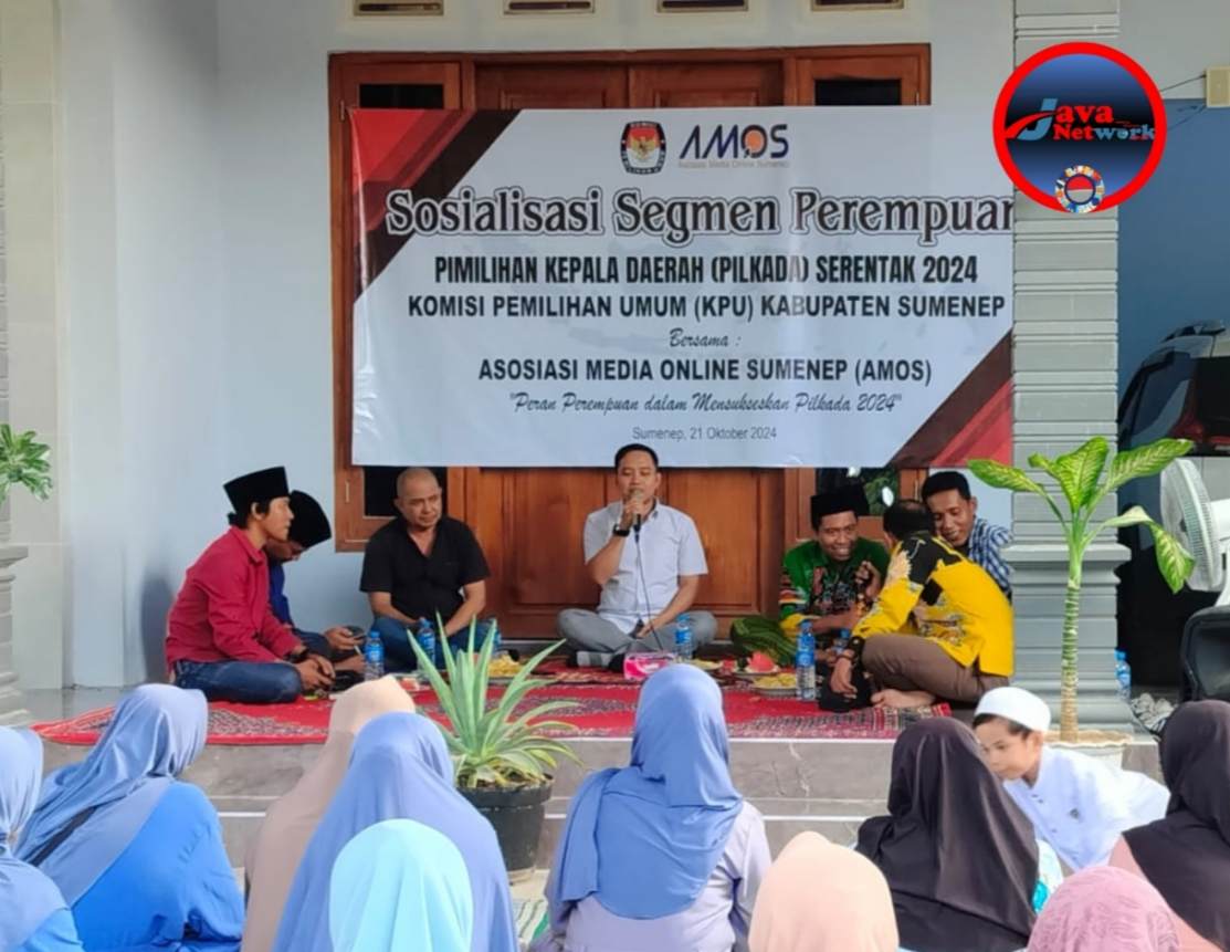 Suasana Sosialisasi Pilkada 2024 Antara KPU Sumenep dan AMOS 