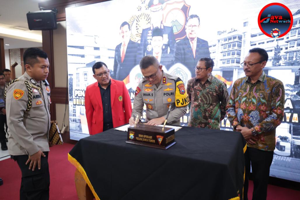 Polda Jatim Bersama Perguruan Tinggi Tandatangani Perjanjian Kerjasama Tingkatkan SDM Unggul Bagi Anggota Polri