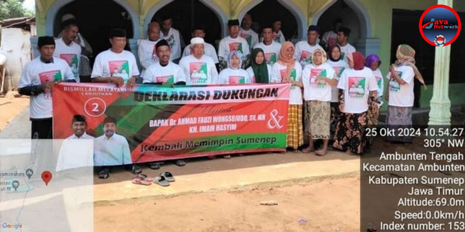 Suasana Deklarasi Komunitas Barat Daya Ambunten Untuk Paslon Fauzi - Imam (FAHAM)