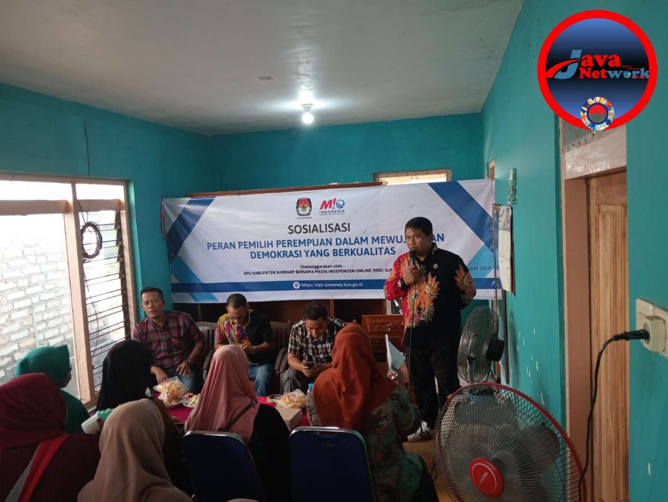 Ketua MUI Sumenep Candra Hasan Saat Memberikan Sambutan Pada Acara KPU Sumenep dan Mio Gelar Sosialisasi Pilkada 