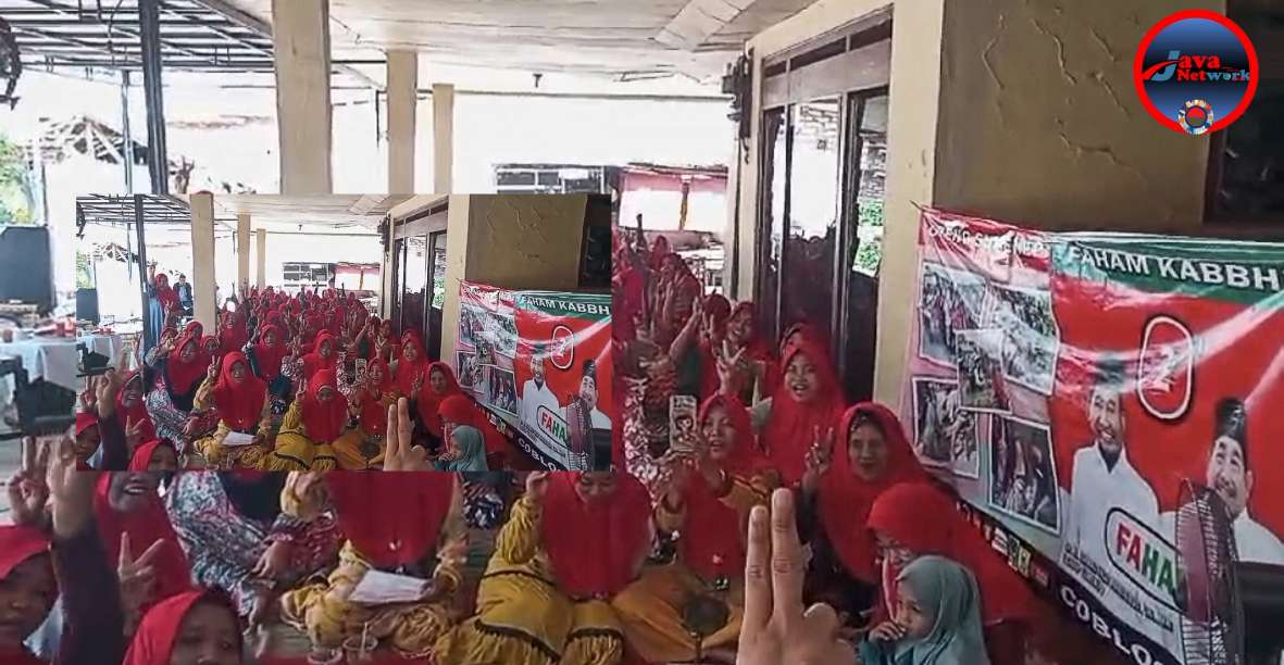 Muslimat NU Desa Lenteng Timur Bersama Nyai Hj. Wafiqoh Jamilah Deklarasikan Paslon FAHAM 