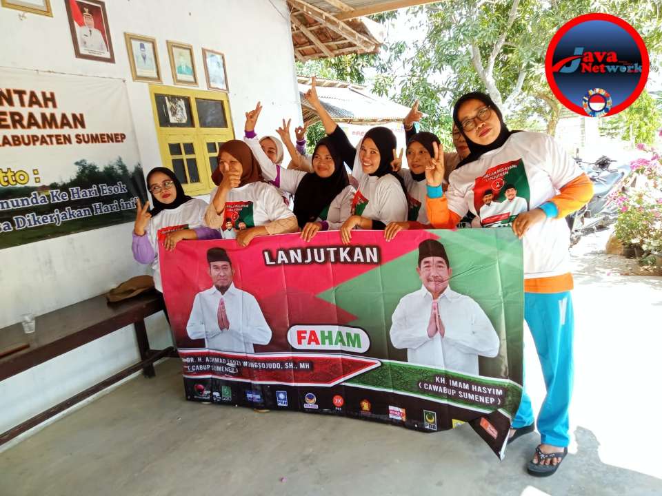 Komunitas Senam Pagi Desa Paseraman Arjasa Deklarasikan Dukungan Kepada Paslon FAHAM