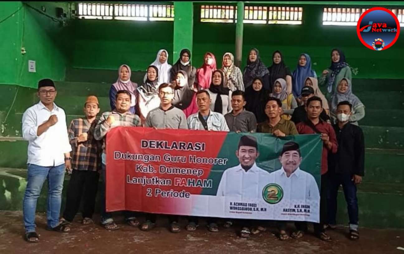 Peduli Pendidikan, Calon Bupati Achmad Fauzi Hadiri Deklarasi Guru Honorer Sumenep kepada Paslon FAHAM