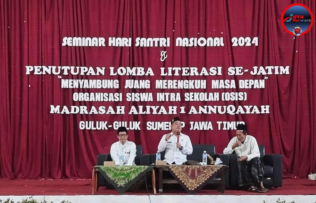 Narasumber Seminar Peringatan HSN dan Lomba Literasi se-Jatim, Ini Disampaikan Kepala Kemenag Sumenep