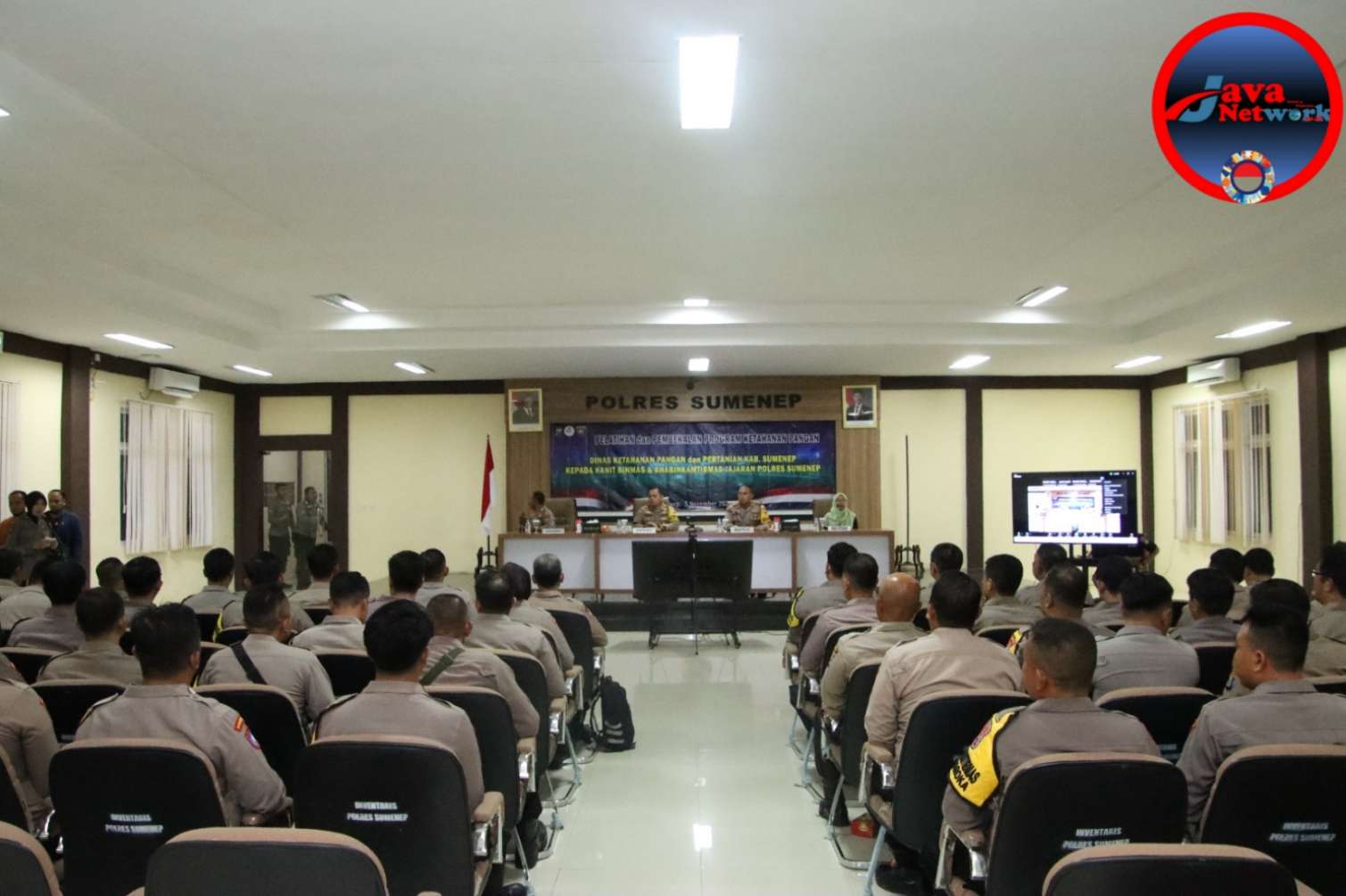 Polres Sumenep Berikan Bimtek Ketahanan Pangan Kepada Kanit Satbinmas dan Bhabinkamtibmas