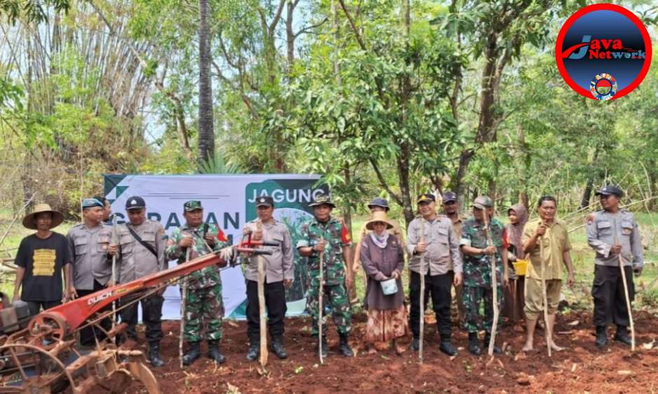 Babinsa Dungkek Bersama DKPP Sumenep Lakukan Gerakan Tanam Jagung
