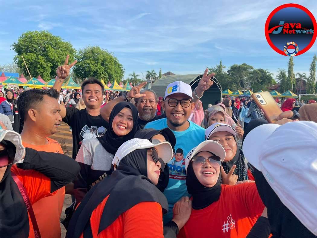 Senam Bersama, Cabup Achmad Fauzi Diserbu Warga Sumenep