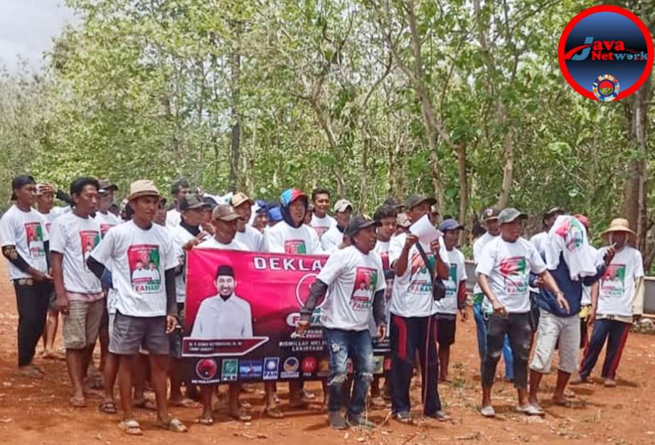 Di Lapangan Kerab Kambing Desa Langsar, PKKS Deklarasikan Dukungan ke Paslon FAHAM