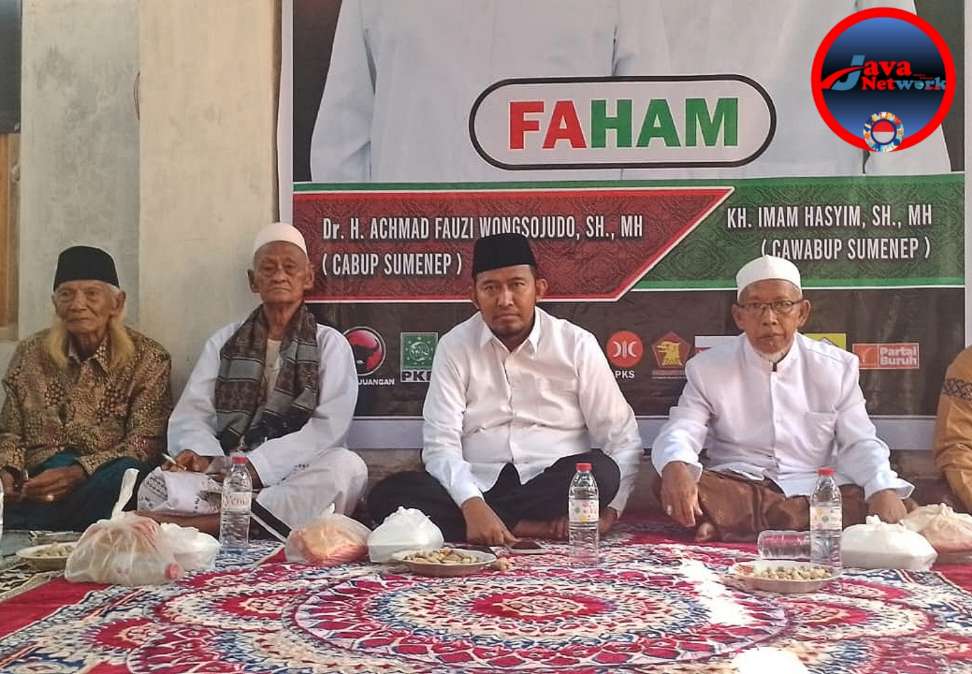 Cabup Achmad Fauzi Wongsojudo Saat Berada di Pulau Giliyang Kecamatan Dungkek 