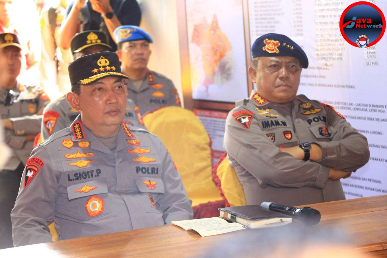 Kapolri Jenderal Polisi Drs Listyo Sigit Prabowo MSi Bersama Dankor Brimob Komjen Pol Imam Widodo