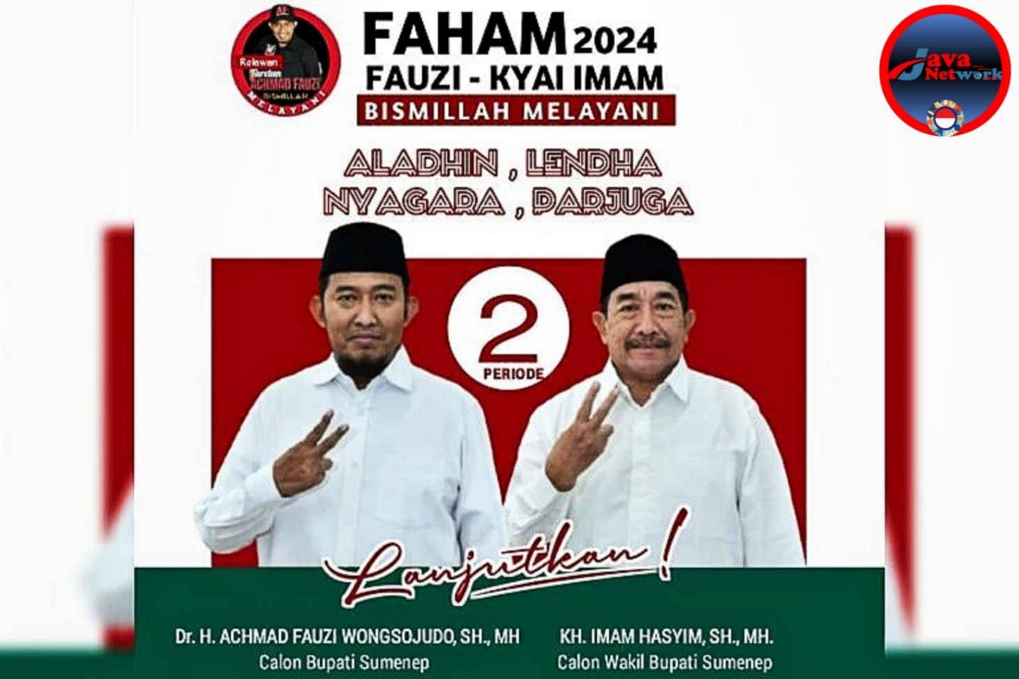 Pamflet Paslon FAHAM Pilkada Sumenep 2024