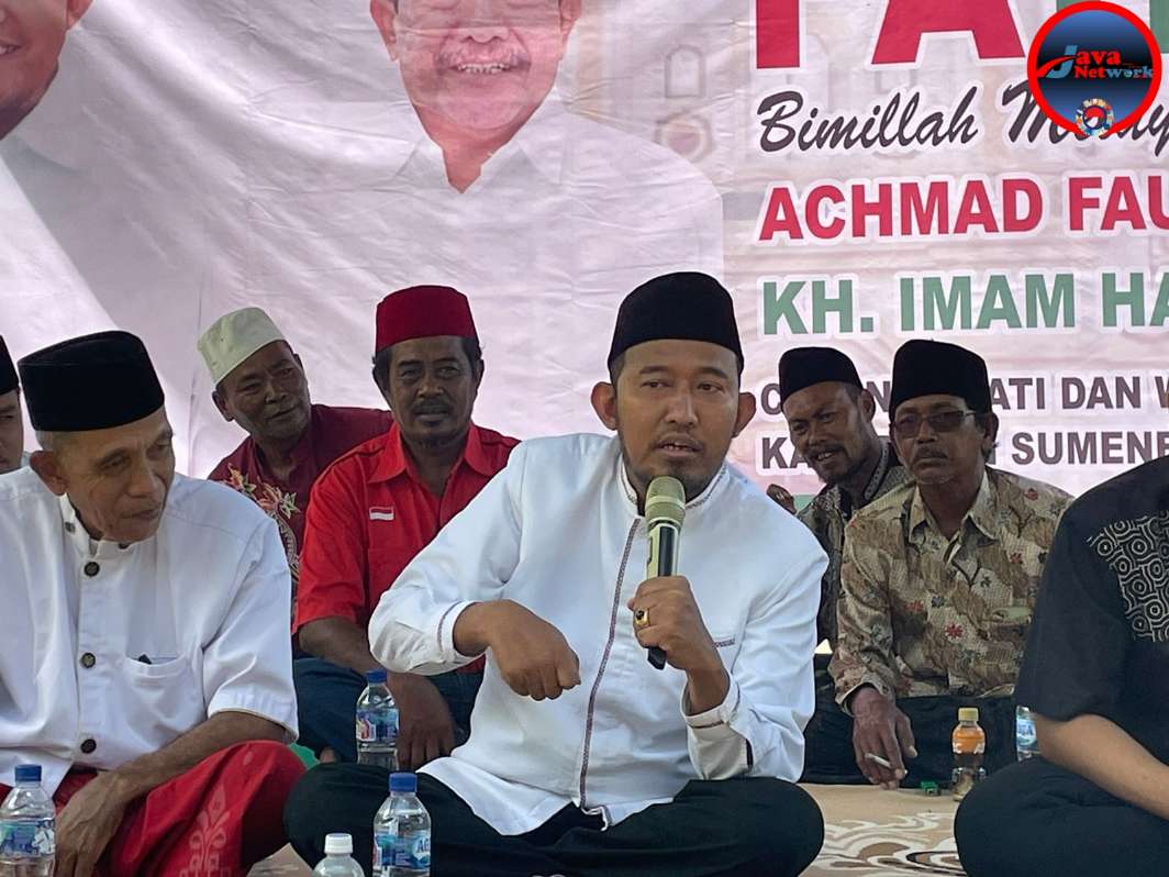 Calon Bupati Sumenep Achmad Fauzi Wongsojudo Saat Bersilaturahmi Bersama Tomas dan Toga di Pulau Giligenteng 