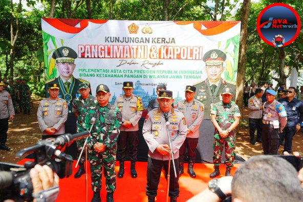 Kapolri-Panglima TNI Tinjau Kesiapan Program Ketahanan Pangan di Jawa Tengah