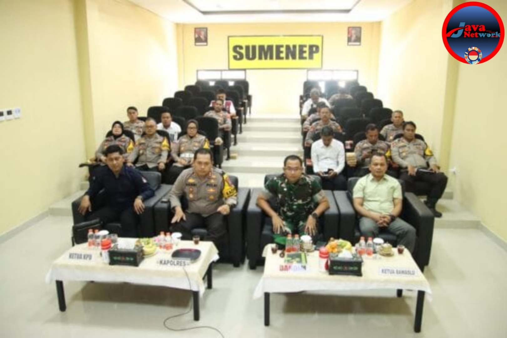 Dandim 0827/Sumenep Ikuti Vicon Bersama Kapolri, Bahas Kesiapan Pengamanan Pilkada 2024