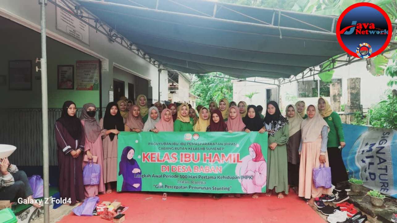 Program Kelas Ibu Hamil  Digelar PIPAS Rutan Sumenep, Cegah Stunting sejak Dini di Desa Baban Kecamatan Gapura, Kamis (12/12/2024)
