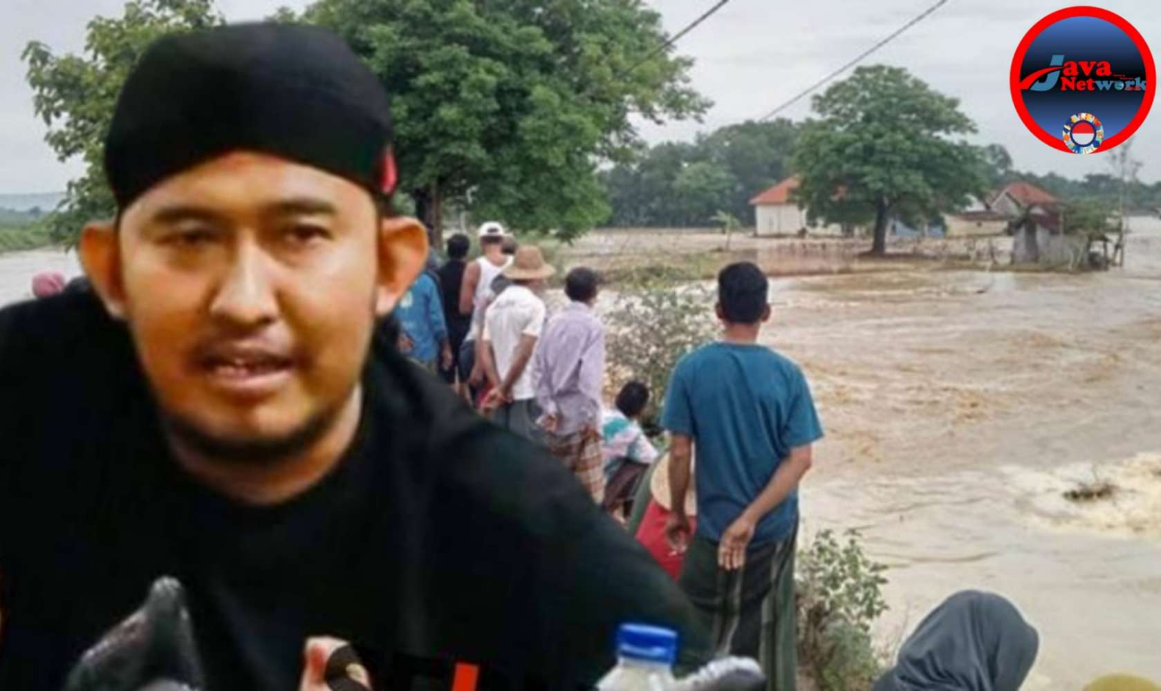 Bupati Sumenep Achmad Fauzi Wongsojudo dan Banjir di Desa Patean Kecamatan Batuan, Senin (16/12/2024)