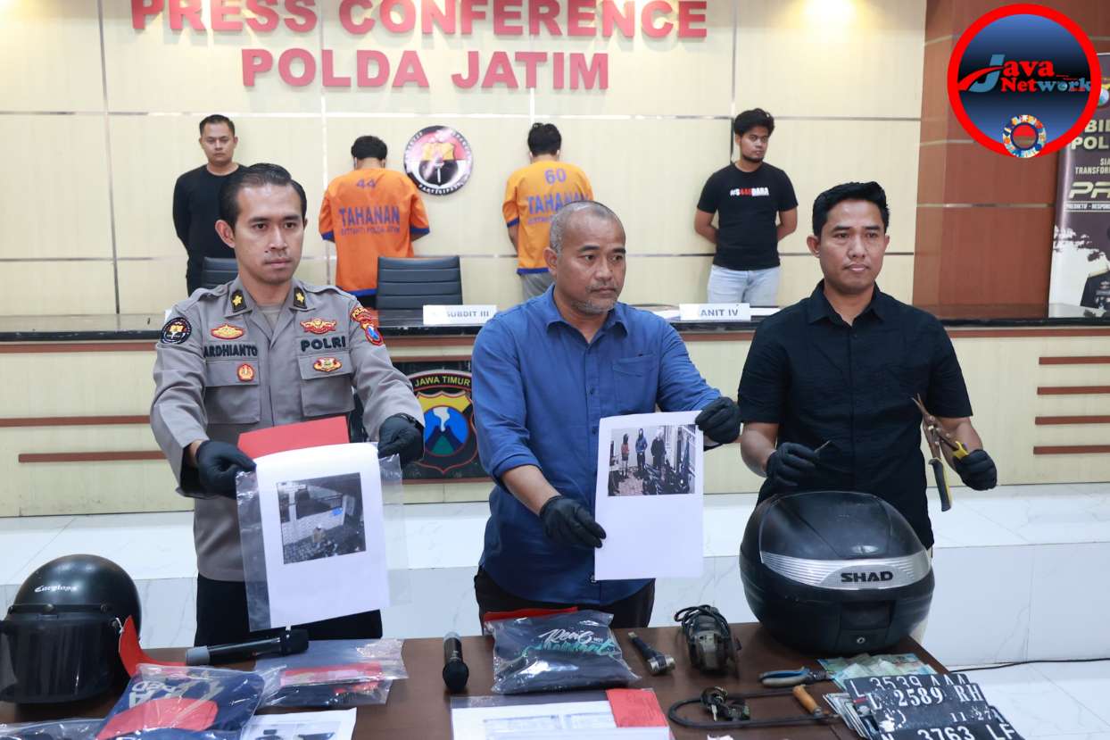 Polda Jatim Berhasil Amankan Dua Tersangka Spesialis Curanmor Rumah Kos