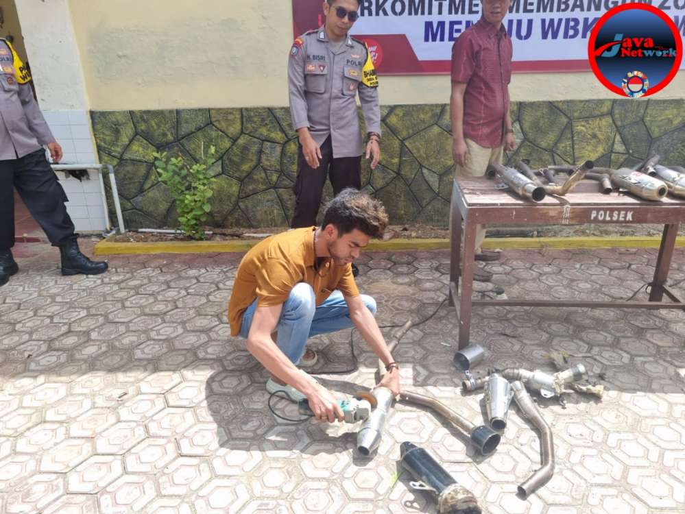 Polsek Kangean Tindak Tegas Penggunaan Knalpot Brong