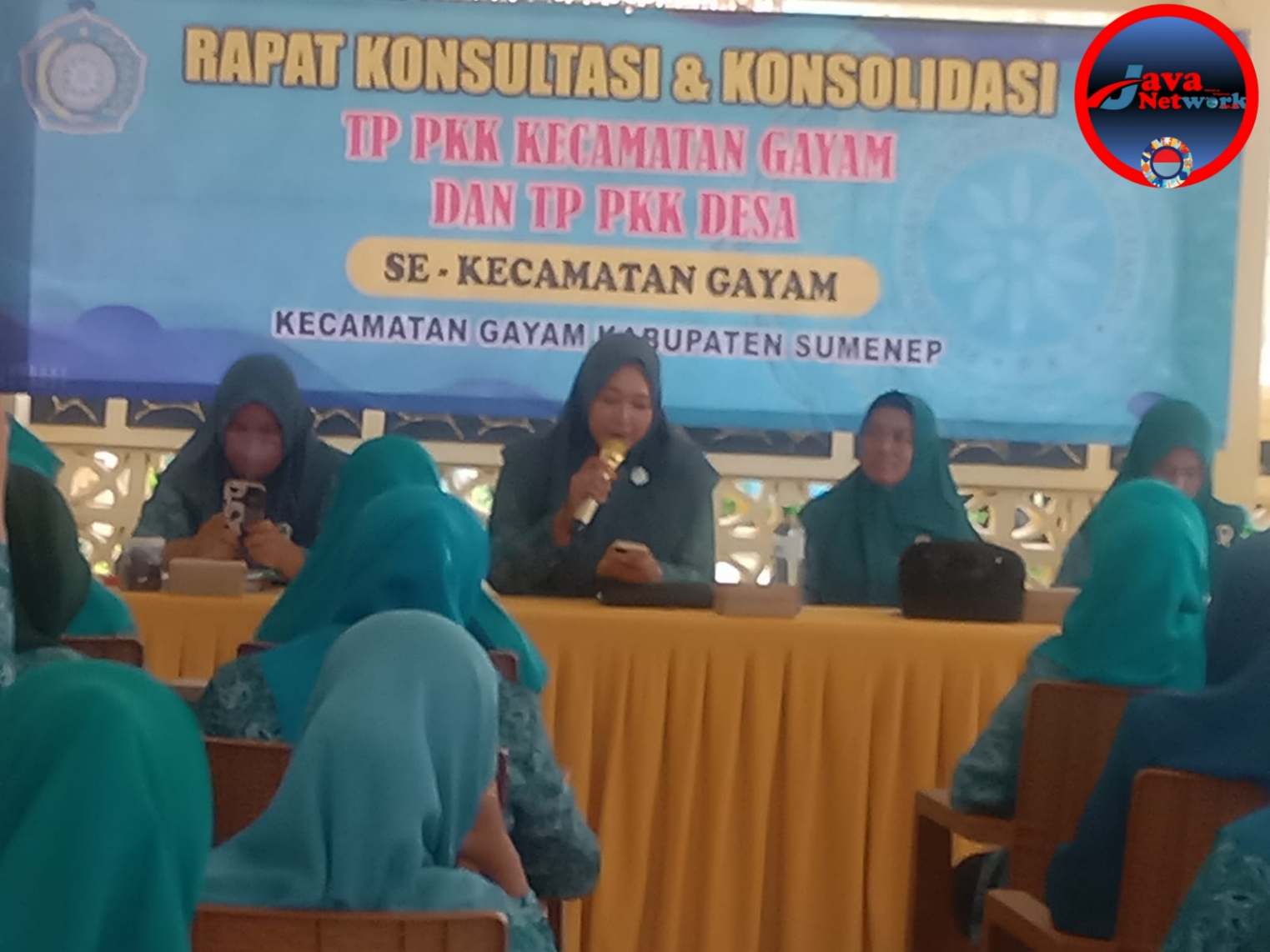 Ny. Desi Warsiyanti Gelar Rapat Perdana Bersama TP PKK Kecamatan Gayam, Senin (13/01/2024)