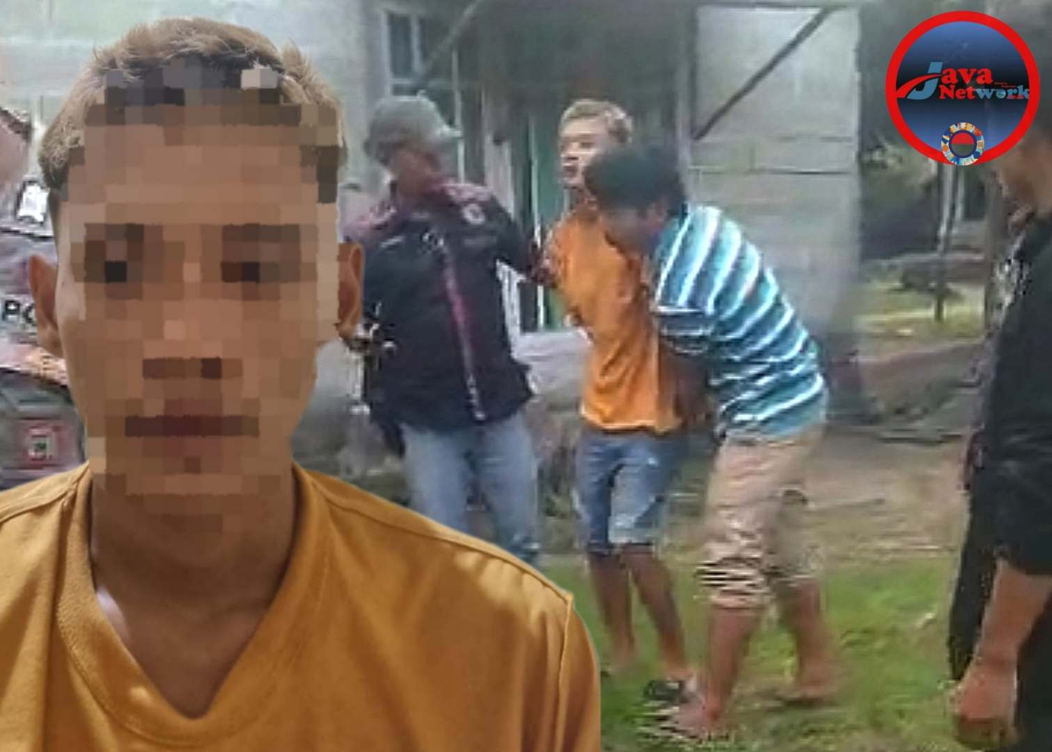 Pelaku Saat Ditangkap Anggota Polsek Kangean