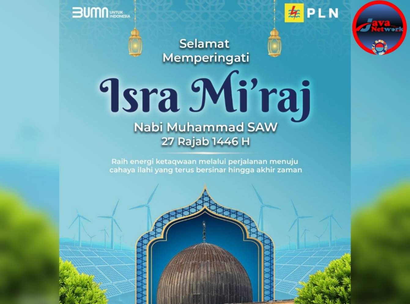 Ucapan Selamat Peringatan Isra' Mi'raj PLN Sumenep 